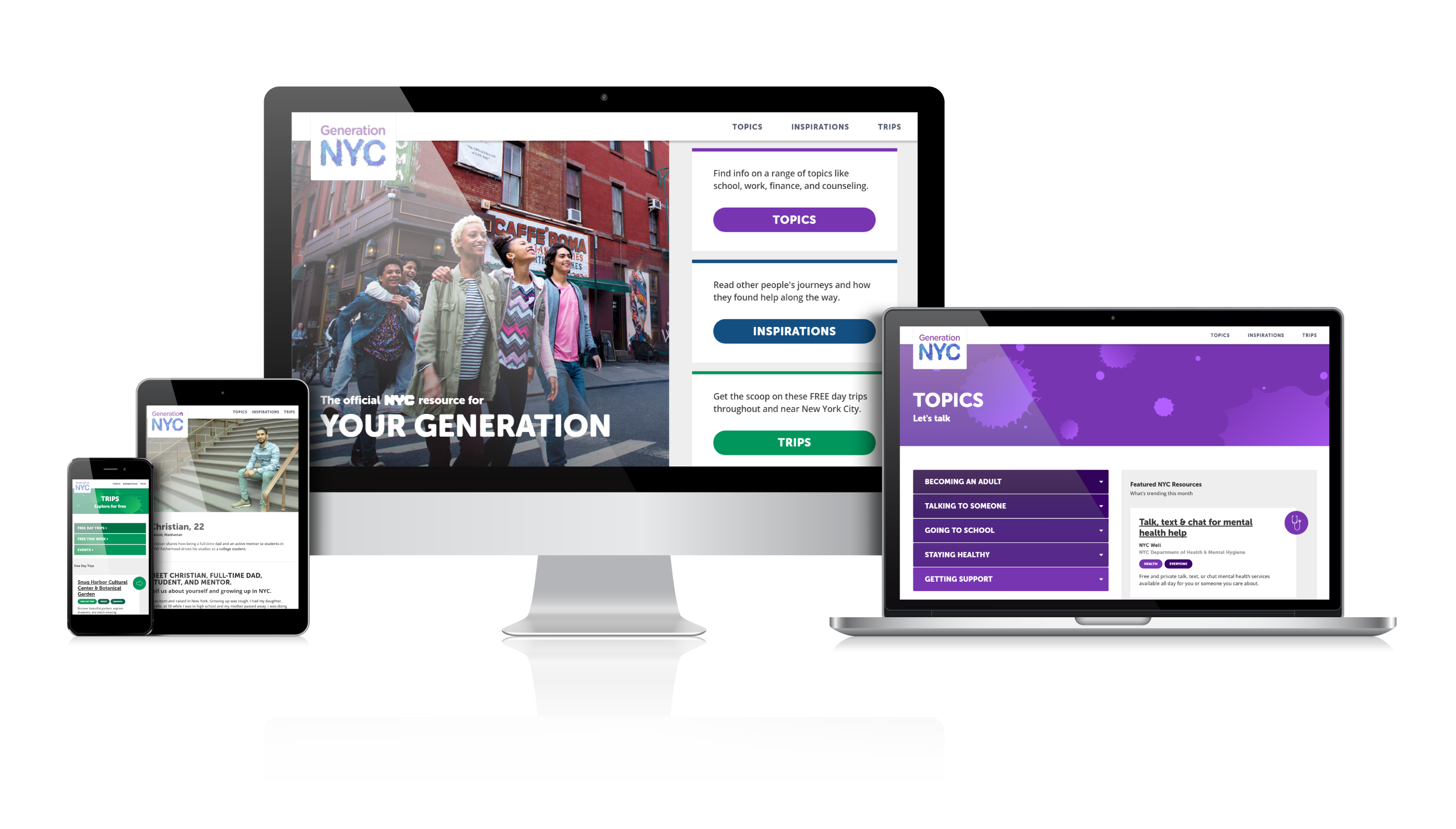 Generation NYC homepage