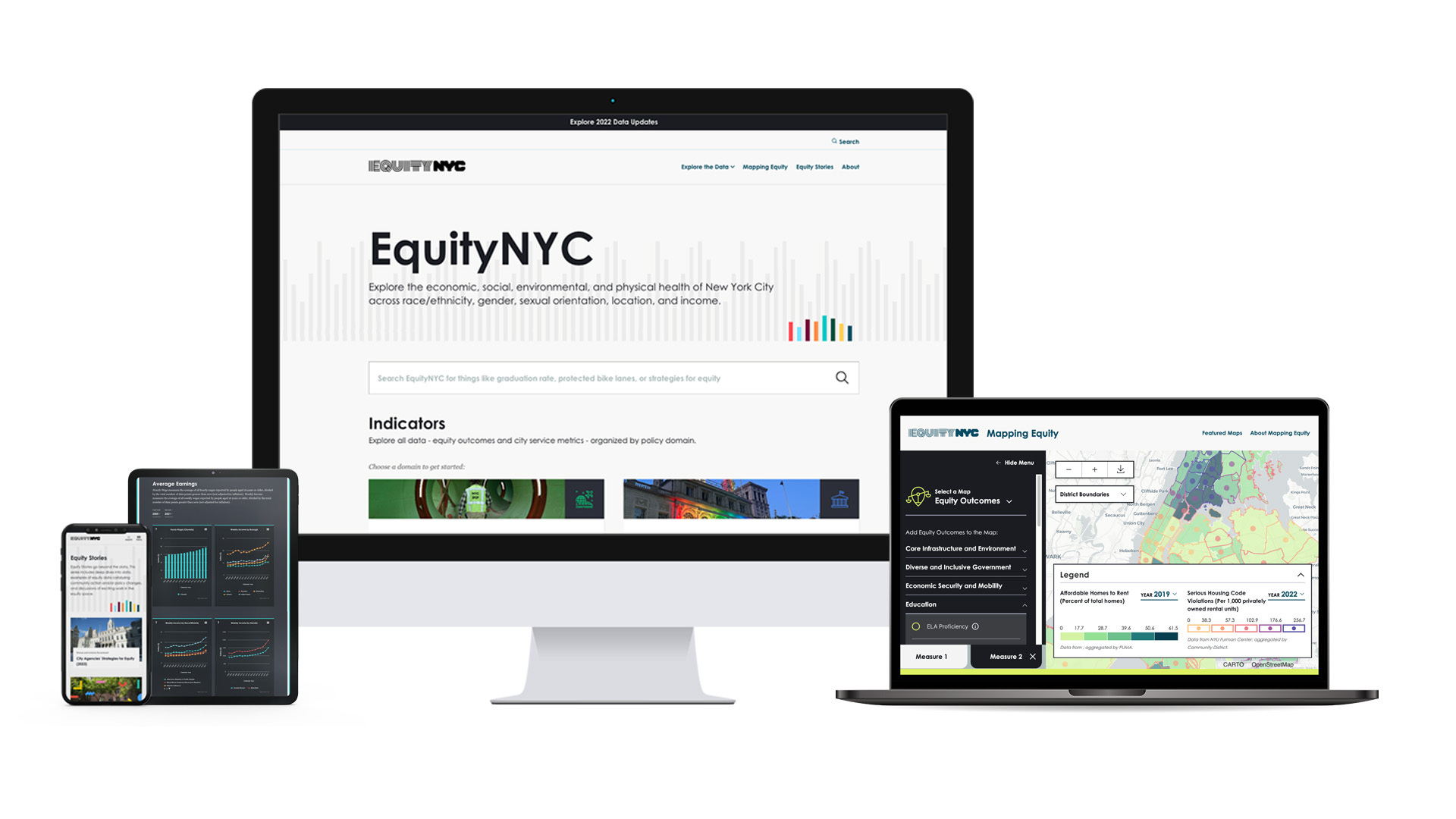 Equity NYC homepage